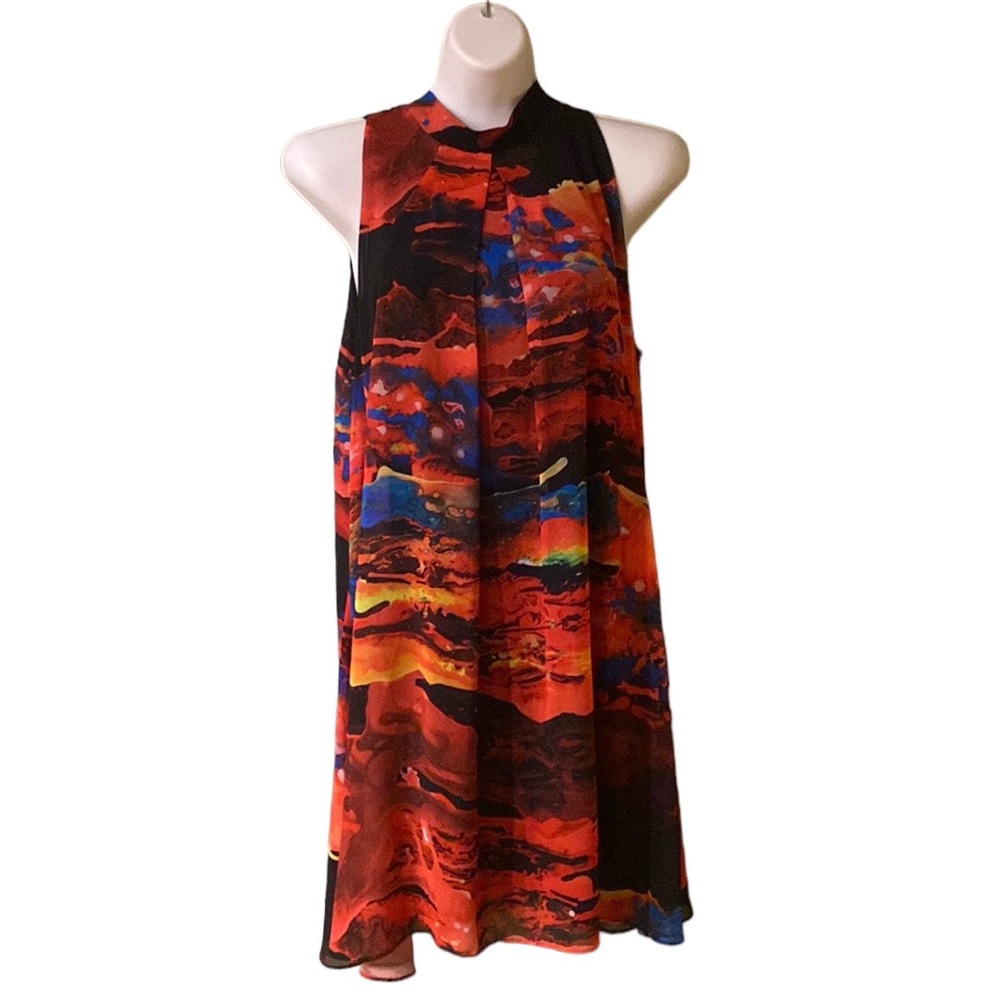 Signature by Robbie Bee Multi Colored Dress, Size 14